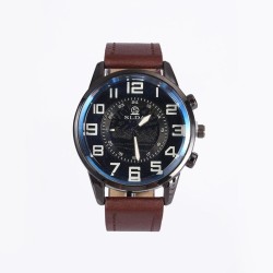 fashon Busness belt man watch  lesure retro dgt dal student quartz watch man