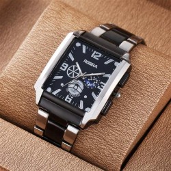 dal quartz man Busness watch fne watch leather