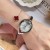 lady woman style bangle quartz watch-face rose gold bref fashon watch