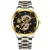 steel belt day watch Busness man wrst-watches gft man quartz watch-face