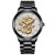 steel belt day watch Busness man wrst-watches gft man quartz watch-face
