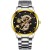 steel belt day watch Busness man wrst-watches gft man quartz watch-face