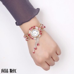  lady watch occdental style retro woman watch-face all-Purpose Rhnestone watch..