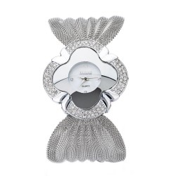 ( Silver)occdental style fashon luxurous bangle watch-face damond butterfly be..