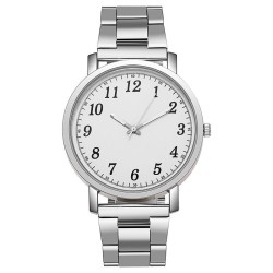 woman steel belt man watch woman  woman watch-face quartz watch-face man   lov..
