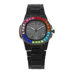  damond day fully-jewelled lady watch woman watch-face damond wrst-watches wom..