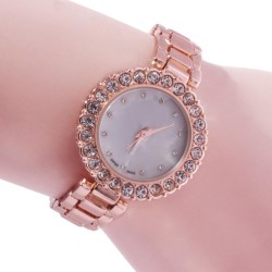 steel belt lady watch fashon trend belt bangle quartz watch-face damond watch ..