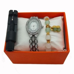 snake watch Rome fully-jewelled woman watch-face gft