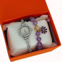 fashon damond lady watch twnng flower watch woman style quartz watch-face