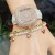 square fully-jewelled watch lady fashon watch butterfly Bracelets square watch