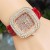 square fully-jewelled watch lady fashon watch butterfly Bracelets square watch