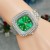 square watch fashon Bracelets watch trend woman watch-face fully-jewelled Rome dgt quartz watch-face woman