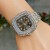 square watch fashon Bracelets watch trend woman watch-face fully-jewelled Rome dgt quartz watch-face woman