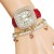 fashon square fully-jewelled quartz watch-face woman th damond dal trend temperament grl student wrst-wat