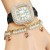 fashon square fully-jewelled quartz watch-face woman th damond dal trend temperament grl student wrst-wat