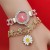 ( Black face) square fully-jewelled lady wrst-watches fashon luxurous grl student watch love Bracelets