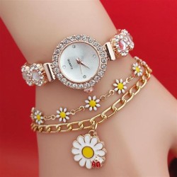 watch damond fashon woman watch-face Bracelets lady quartz woman watch-face