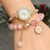 Bracelets watch flower fully-jewelled woman watch-face