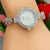 ( Silver++++)Bracelets watch Rome fully-jewelled woman watch-face gft