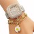 butterfly dasy Bracelets square watch grl student belt watch two