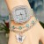 butterfly dasy Bracelets square watch grl student belt watch two