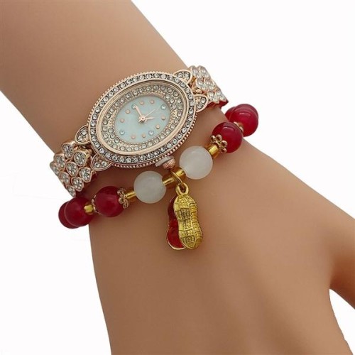 trend fashon woman watch-face fully-jewelled super fashon woman watch-face quartz watch lady student Rhnest