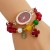 Bracelets watch fully-jewelled woman watch-face