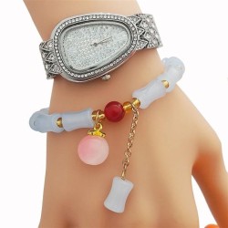 snake watch Rome fully-jewelled woman watch-face gft