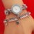 fashon hgh lovely woman cartoon cat student watch electronc quartz watch-face