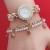 fashon hgh lovely woman cartoon cat student watch electronc quartz watch-face