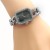 ( Silver Black face++++)fashon Bracelets watch woman watch-face