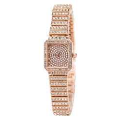 occdental style fashon square watch  fully-jewelled watch woman quartz watch-..
