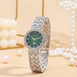 fashon damond quartz wrst-watches lady lfe aterproof trend steel belt watch hg..