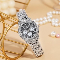 occdental style fashon damond lady watch three sx-pn quartz fne wrst-watches B..