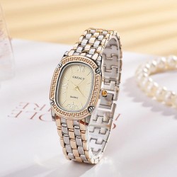 occdental style trend fashon quartz lady watch steel belt Busness all-Purpose ..