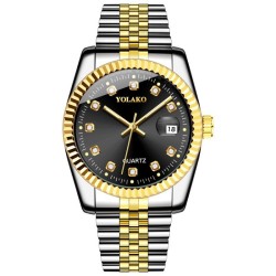 damond surface steel belt day watch woman bref lesure student fashon quartz go..