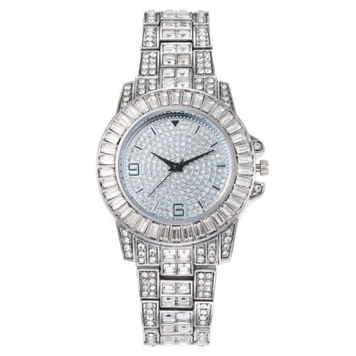 fashon luxurous damond fully-jewelled style woman watch-face quartz watch-face wrst-watches    lady watch