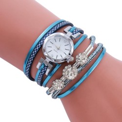 lady fashon Bracelets watch  fashonPU Slm watchband fne damond Alloy quartz wa..