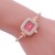 lady fashon Bracelets watch  fashonPU Slm watchband fne damond Alloy quartz watch