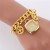 watch woman fashon watchband gold steel belt quartz watch-face woman style student fashon watch-face