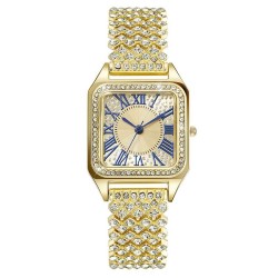  fashon Rome fully-jewelled square lady watch woman watch-face quartz watch-fa..