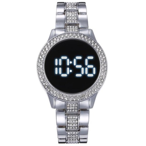 Double row damond man women aterproofled electronc watch-face  occdental style man watch-face watch