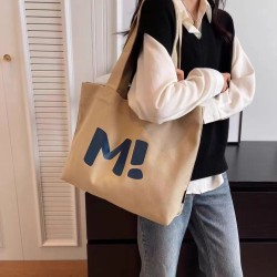 ( khakiMI)canvas bag woman high capacity super brief all-Purpose shoulder portable bag