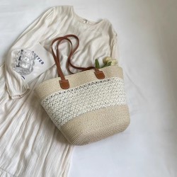 (  Beige)summer travel bag woman fashion Shoulder bag bag