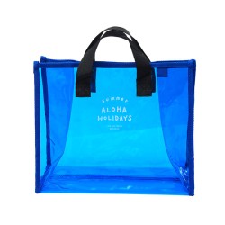 ( jewelry blue PVC)transparentPV bag bag fashion Waterproof bag portable