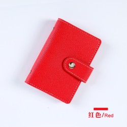 ( red) creative Korean style leather Card purse morePU silver Card purse bag