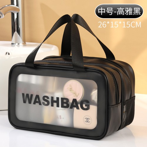 ( black ) high capacity bag transparent bag bag