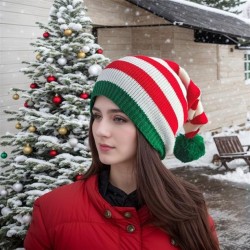 Santa Claus knitting woolen Stripe man woman same style autumn Winter warm com..