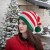 Santa Claus knitting woolen Stripe man woman same style autumn Winter warm comfort long