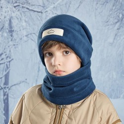 child hat Winter velvet warm two man girl Outdoor velvet hedging